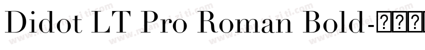 Didot LT Pro Roman Bold字体转换